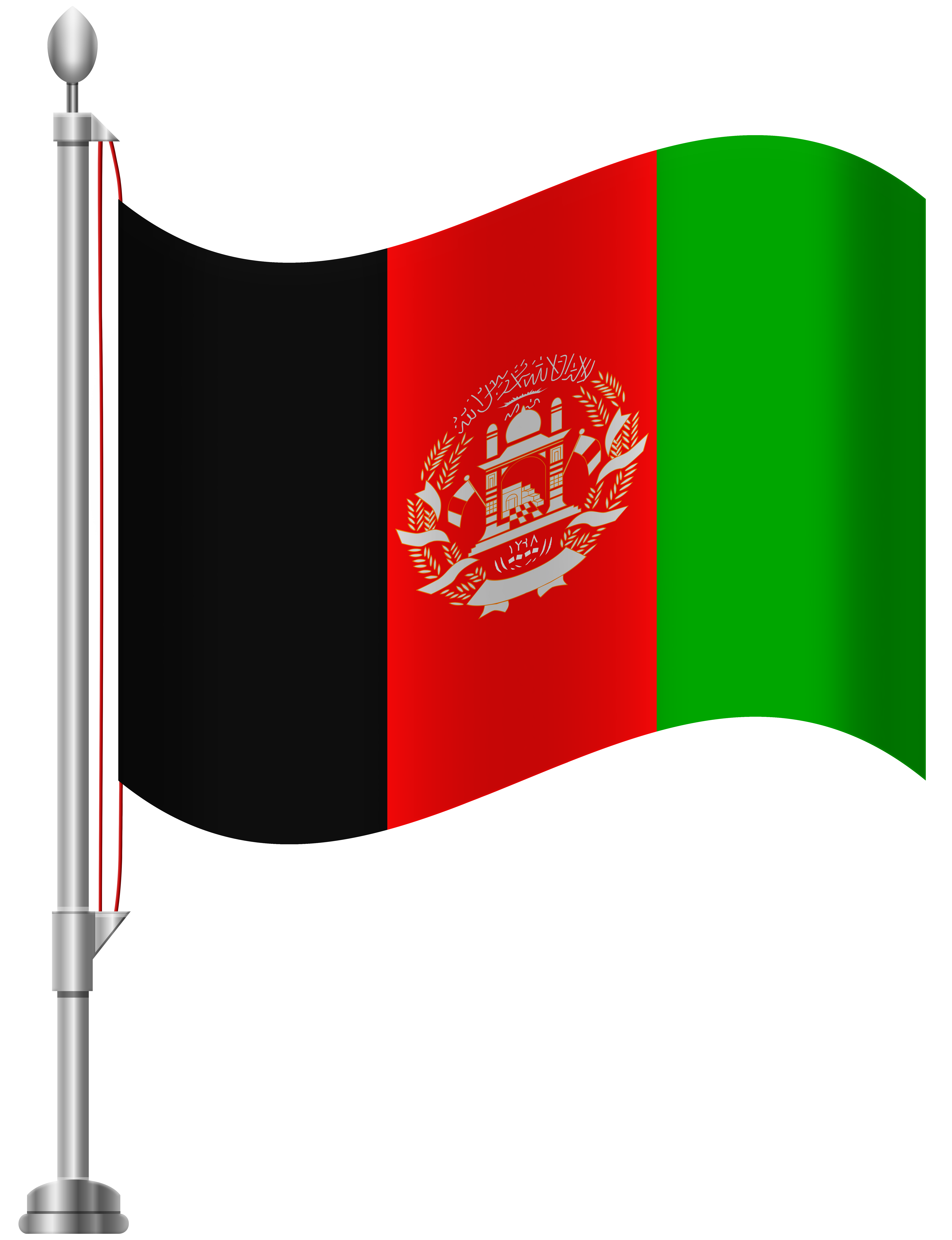 Flag of Afghanistan PNG Best Image flagpng.com