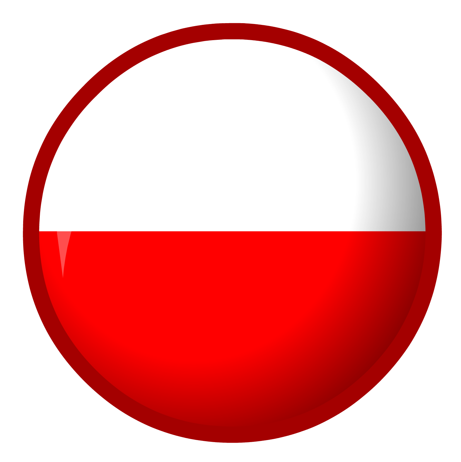 Minimalist style of the Polish flag flagpng.com