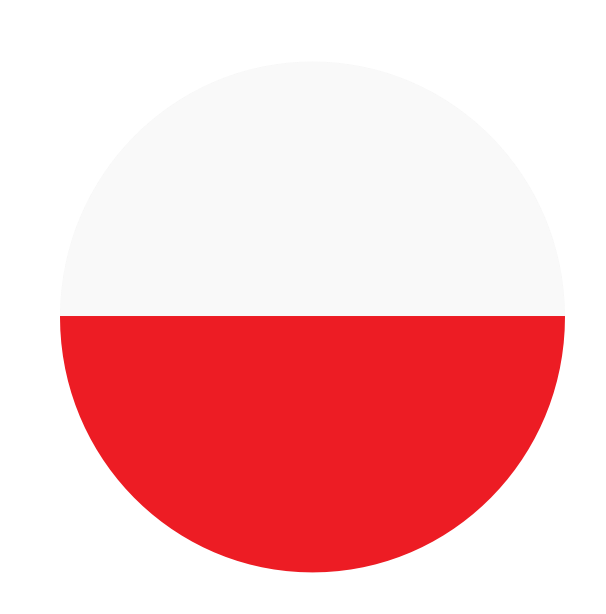 Hand holding Polish flag in a crowd flagpng.com