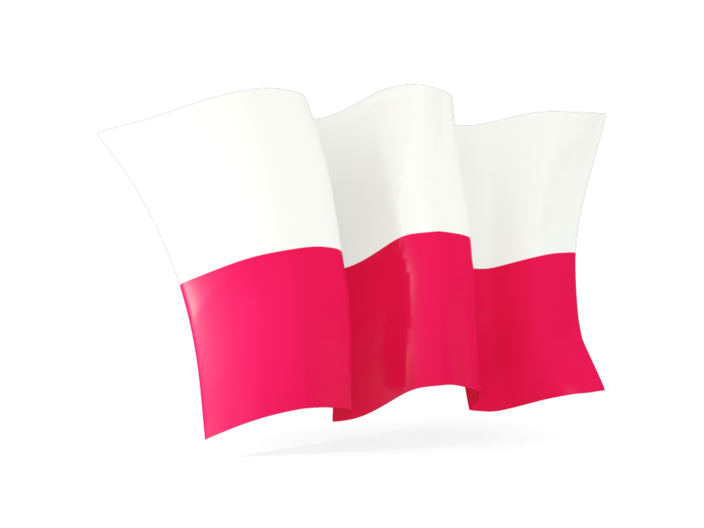 Close-up of Polish flag textile flagpng.com