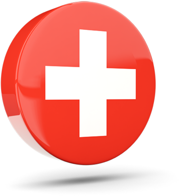 Swiss Flag in a Modern and Minimalist Style flagpng.com